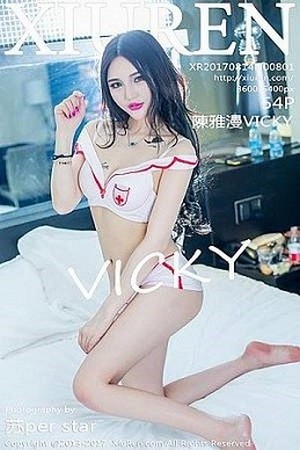 美模陈雅漫第801期短裙黑丝筷子腿