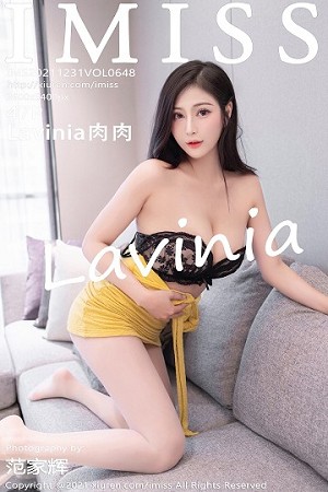 Imiss爱蜜社Lavinia第648期职业包裙黑色裙搭配字母黑丝让人看了流鼻血一地血...